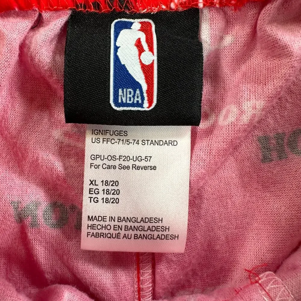 NBA Houston Rockets Lounge Pants Youth X-Large (18/20) Basketball Red Casual New